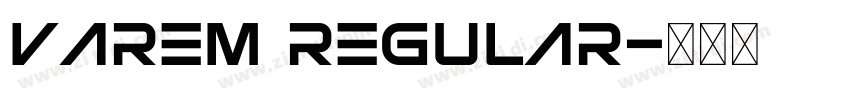 Varem Regular字体转换